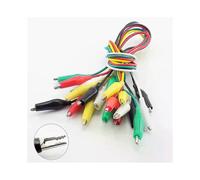 Lot de 1/5/10 pinces crocodiles à monter soi-même, pinces de test électriques, fils de cavalier, 5 couleurs