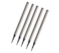 Lot de 1/5/20 recharges de stylo à bille en acier inoxydable pour stylo de signature en métal largement utilisé à la maison