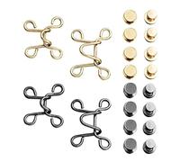 Lot de 1/5 broches réglables pour jeans - Sans couture - Collant de taille DIY - Boutons de fixation amovibles en métal pour pantalons et boucles de vêtements (petit noir (27 mm), 1 lot)