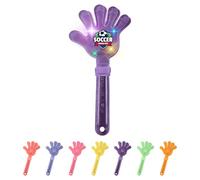 Lot de 1-50 Claqueurs mains personnalisables, Bruiteurs colorés pour supporter son équipe, pour matchs sportifs, événements promo d'entreprise (Violet)