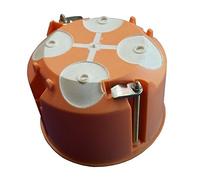 Lot de 1 53059 boîtes à paroi creuse avec membrane 61 mm de profondeur, blanc, orange