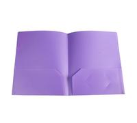 Lot de 1/6 dossiers à deux poches format lettre avec double poche - Organiseur de documents avec poches