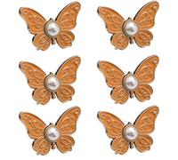 Lot de 1/6 épingles à boutons papillon réglables pour jeans, I, Comme décrit