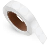 Lot de 1 800 étiquettes transparentes pour emballage de vente au détail - Autocollants ronds - Pour l'école (2,5 cm)