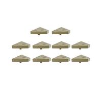 Lot de 1 à 10 capuchons de poteau en bois H2i - Dimensions : 80 mm, 100 mm, 130 mm (2) - 10 pièces 100 x 100 mm.