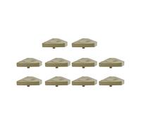 Lot de 1 à 10 capuchons de poteau en bois H2i - Taille : 80 mm, 100 mm, 130 mm (3) - 10 pièces 130 x 130 mm.