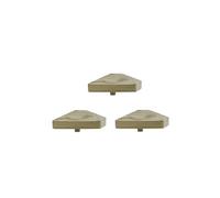 Lot de 1 à 10 capuchons de poteau en bois h2i - Taille : 80 mm, 100 mm, 130 mm (3) - 3 pièces 130 x 130 mm.