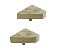 Lot de 1 à 10 capuchons de poteau en bois pyramide H2i - Taille : 80 mm, 100 mm, 130 mm - 2 pièces de 80 x 80 mm.