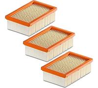Lot de 1 à 10 filtres plats pour Kärcher - Remplace les filtres d'origine comme 2.863-005.0 pour MV 4 5 6 P Premium (MV6 MV 6 Premium, 3 filtres).