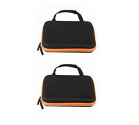 Lot de 1 à 2 Sacs de Rangement Portables for huiles essentielles, 63 emplacements, 21,5 x 17,2 x 5 cm(Orange 2Pcs)