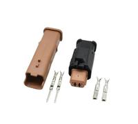 Lot de 1 à 20 connecteurs étanches à 2 trous for voiture, prises de fils automobiles for 1801174-6 et 1801175-6(Female Male Set,1Set)