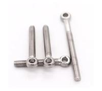 Lot de 1 à 5 boulons à œil en acier inoxydable M5, M6, M8, M10, M12, M14, M16, GB798, 304 A2-70, filetage métrique(25mm,M5 5pcs)