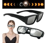 Lot de 1 à 5 lunettes d'éclipse solaire conformes aux normes ISO 12312-2 2015, protection sûre pour l'observation directe du soleil 1 Pack