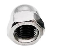 Lot de 1 à 50 écrous borgnes hexagonaux en acier inoxydable 304 A2-70, M3, M4, M5, M6, M8, M10, M12, M14, M16, couvercle décoratif, demi-cercle(M14 1pc)