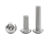 Lot de 1 à 55 vis à tête ronde à six pans creux M2 M3 M4 M5 M6 M8 M10 en acier inoxydable for moto(35mm,M10 3pcs)