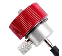 Lot de 1 adaptateur de remplissage de propane avec port d'huile en silicone pour lubrification du magazine, raccord de réservoir de gaz à rayures verticales, raccord de charge rouge en métal pour le