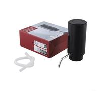 Lot de 1 aérateur de vin électrique avec trou à décanter - Distributeur automatique rechargeable - Pour vin rouge, fête, bar, ABS - Noir
