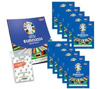 Lot de 1 Autocollant de Collection Euro 2024 Allemagne 1 Album + 10 sachets + Pochettes Collect-it Exclusives