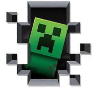 (Lot de 1) Autocollant mural Creeper Inside, Minecraft Run Away