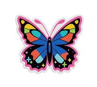 Lot de 1 autocollant réfléchissant en PVC avec anneau lumineux pour améliorer la visibilité pour une conduite en faible luminosité et réduire l'angle mort (A)