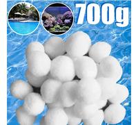 Lot de 1 balles filtrantes en Fiber pour Filtre à Sable 700 g Filtres pour Pompe de Piscine Replace 25 kg Sable pour Filtre de Sable