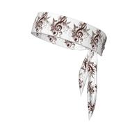 Lot de 1 bandeaux à nouer avec impression de symboles musicaux pour homme et femme