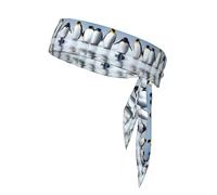 Lot de 1 bandeaux à nouer avec impression pingouin pour homme et femme