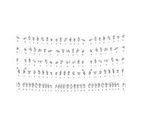 Lot de 1 bannière décorative en langue des signes de l'alphabet pour Halloween, facile à accrocher avec des cordes