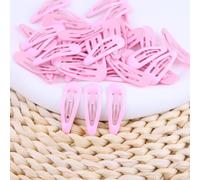 Lot de 1 barrette à cheveux colorée en forme de goutte d'eau - Couleur vive - Tenue sûre - Accessoire de coiffure pour femmes et filles - Pour un usage quotidien ou une fête (rose)