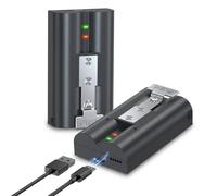 Lot de 1 batterie de rechange pour sonnette Ring Doorbell - Batterie rechargeable 6500 mAh pour sonnette vidéo Ring 2/3/3Plus/4, caméra Stick Up (2/3e génération), Spotlight Cam et judas