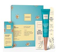Lot de 1 Bloc Polissoir 3 Faces, Lime à Ongles et Crème Cuticles - Onsen Secret - Qualité Professionnelle - Tampons de Rechange pour Bloc Polissoir - Manucure Professionnelle - Renforcement des Ongles