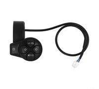 Lot de 1 bouton rotatif pour scooter électrique Ninebot F3/F3 Pro - Indicateur de clignotants - ABS noir - Pièce de rechange pour les trajets quotidiens