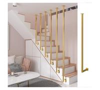 Lot de 1 broche d'escalier remplaçable dorée, balustres d'intérieur modernes, poteau de garde-corps à visser sur le côté pour escalier, 1 paquet
