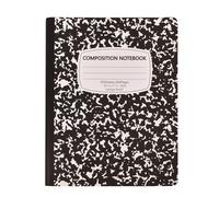 Lot de 1 Cahiers Lignés de Composition Noirs à Lignes Larges, 100 Feuilles par Livre, Carnet de Voyage à Couverture Kraft Vert Forêt, Bloc Note Carnet Dessin, 100 Page