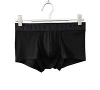 Lot de 1 caleçon boxeur taille moyenne avec mélange de viscose et d'élasthanne respirant, poche de levage, tissu extensible doux, pour un usage quotidien et un style de vie actif (2XL, noir)