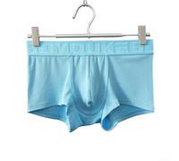 Lot de 1 caleçon boxeur taille moyenne avec mélange de viscose et d'élasthanne respirant, poche de levage, tissu extensible doux, pour un usage quotidien et un style de vie actif (2XL, bleu)