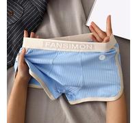 Lot de 1 caleçons boxeurs pour homme en mélange de coton respirant et extensible, pour un style de vie actif et un usage quotidien (2XL, bleu)