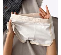 Lot de 1 caleçons boxeurs pour homme en mélange de coton respirant et extensible, pour un style de vie actif et un usage quotidien (M, gris)