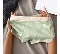 Lot de 1 caleçons boxeurs pour homme en mélange de coton respirant et extensible, pour un style de vie actif et un usage quotidien (taille M, vert clair)