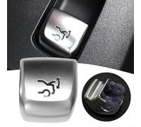 Lot de 1 capuchon d'interrupteur de déverrouillage de coffre, 1 lot de caches de bouton ABS argenté, contrôle direct du hayon, installation facile pour Mercedes-Benz W205 W253 W213