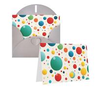 Lot de 1 carte de remerciement avec enveloppes, pois colorés de 10,2 x 15,2 cm, carte de vœux pour notes personnalisées, cartes formelles pour toutes les occasions, adaptées pour les petites