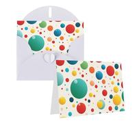 Lot de 1 carte de remerciement avec enveloppes, pois colorés de 10,2 x 15,2 cm, carte de vœux pour notes personnalisées, cartes formelles pour toutes les occasions, adaptées pour les petites