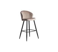 Lot de 1 chaise de bar GENERIQUE interieur non pliable en plastique H. 102.5 cm beige