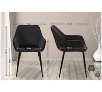 Lot de 1 chaise de bureau GENERIQUE H. 82 cm non pliable interieur en metal