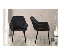 Lot de 1 chaise de bureau GENERIQUE H. 82 cm non pliable interieur en metal