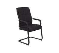 Lot de 1 chaise de conference GENERIQUE en metal non pliable interieur H. 102 cm noir