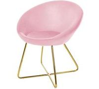 Lot de 1 chaise de conference GENERIQUE interieur non pliable en metal H. 74 cm rose Rosa