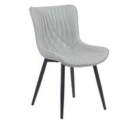 Lot de 1 chaise de conference GENERIQUE interieur non pliable en metal H. 80.5 cm gris