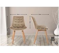 Lot de 1 chaise de conference GENERIQUE interieur non pliable H. 84 cm en bois marron