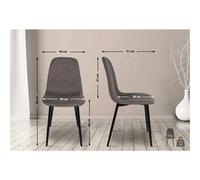 Lot de 1 chaise GENERIQUE en metal non empilable non pliable interieur H. 88 cm marron